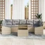 Conjunto de Sofás de Jardín de 8 Piezas Con Cojines Beige Ratán by , Outdoor sofas - Ref: Foro24-3348956, Price: 578,91 €, Di...