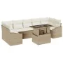 Juego de Sofá de Jardín de 8 Piezas con Cojines Beige Ratán PE by , Outdoor sofas - Ref: Foro24-3348957, Price: 616,17 €, Dis...