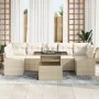 Juego de Sofá de Jardín de 8 Piezas con Cojines Beige Ratán PE by , Outdoor sofas - Ref: Foro24-3348957, Price: 616,17 €, Dis...