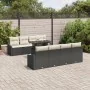 Conjunto de Sofá de Jardín de 9 Piezas con Cojines Negros de Ratán Polietileno von , Outdoor-Sofas - Ref: Foro24-3348963, Pre...