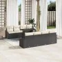 Conjunto de Sofá de Jardín de 9 Piezas con Cojines Negros de Ratán Polietileno von , Outdoor-Sofas - Ref: Foro24-3348963, Pre...