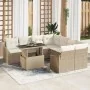 Juego de Sofá de Jardín de 9 Piezas con Cojines Beige de Ratan Multifuncional | Foro24.es | Tu tienda online para hogar, jardín y más Foro24.es