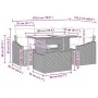 Juego de Sofá de Jardín de 5 Piezas con Cojines de Rattan Poliéster Negro by , Outdoor sofas - Ref: Foro24-3348999, Price: 39...