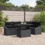 Conjunto de Sofá de Jardín Juego de 6 Negro Ratán, Poliéster by , Outdoor sofas - Ref: Foro24-3349009, Price: 446,27 €, Disco...