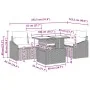 Conjunto de Sofá de Jardín Juego de 6 Negro Ratán, Poliéster by , Outdoor sofas - Ref: Foro24-3349009, Price: 446,27 €, Disco...