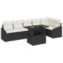 Conjunto de Sofá de Jardín de 7 Piezas con Cojines Ratán PE Negro | Foro24.es | Tu tienda online para hogar, jardín y más Foro24.es