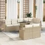 Conjunto de Sofás de Jardín de 9 piezas con Cojines Beige de , Sofás de exterior - Ref: Foro24-3349027, Precio: 686,14 €, Des...