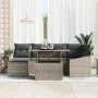 Conjunto de Sofás de Jardín de 7 Piezas con Cojines Gris Ratán PE von , Outdoor-Sofas - Ref: Foro24-3349035, Preis: 460,34 €,...