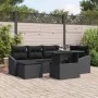 Conjunto de 7 piezas de sofá de jardín con cojines de ratán poliratan negro von , Outdoor-Sofas - Ref: Foro24-3349039, Preis:...