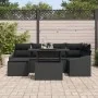 Conjunto de 7 piezas de sofá de jardín con cojines de ratán poliratan negro von , Outdoor-Sofas - Ref: Foro24-3349039, Preis:...