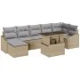 Conjunto de Sofá de Jardín de 8 Piezas con Cojines Beige de Rattan PE by , Outdoor sofas - Ref: Foro24-3349046, Price: 543,85...
