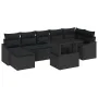 Juego de Sofá de Jardín de 8 Piezas con Cojines Ratán Negro by , Outdoor sofas - Ref: Foro24-3349049, Price: 556,35 €, Discou...