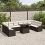 Conjunto de Sofás de Jardín de 11 Piezas con Cojines de Ratán Poli Marrón | Foro24.es | Tu tienda online para hogar, jardín y más Foro24.es