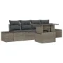 Juego de sofá de jardín de 5 piezas con cojines Gris Polirratán von , Outdoor-Sofas - Ref: Foro24-3349085, Preis: 368,54 €, R...