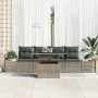 Juego de sofá de jardín de 5 piezas con cojines Gris Polirratán von , Outdoor-Sofas - Ref: Foro24-3349085, Preis: 368,54 €, R...