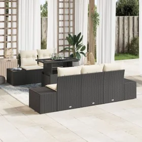 Conjunto de Sofá de Jardín de 6 Piezas con Cojines Negro de Poliratán by , Outdoor sofas - Ref: Foro24-3349093, Price: 508,87...