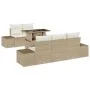 Juego de Sofás de Jardín de 6 Piezas con Cojines Beige Ratán Sintético by , Outdoor sofas - Ref: Foro24-3349097, Price: 536,1...