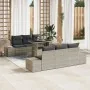 Juego de Sofá de Jardín de 7 Piezas con Cojines de Ratán Sintético Gris Claro | Foro24.es | Tu tienda online para hogar, jardín y más Foro24.es