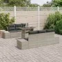 Juego de Sofá de Jardín de 7 Piezas con Cojines de Ratán Sintético Gris Claro | Foro24.es | Tu tienda online para hogar, jardín y más Foro24.es