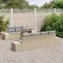 Juego de Sofá de Jardín de 8 Piezas con Cojines Beige Ratán Poliéster | Foro24.es | Tu tienda online para hogar, jardín y más Foro24.es