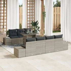 Conjunto de Sofás de Jardín de 8 Piezas con