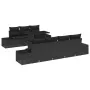 Conjunto de Sofá de Jardín de 8 Piezas con Cojines Negro Ratán Poliéster by , Outdoor sofas - Ref: Foro24-3349129, Price: 618...
