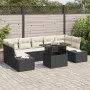 Juego de Sofá de Jardín de 8 Piezas con Cojines Negro Ratán Sintético von , Outdoor-Sofas - Ref: Foro24-3349133, Preis: 579,5...