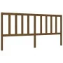 Honey brown solid wood bed frame and headboard 200x200 cm by vidaXL, Beds and slatted bases - Ref: Foro24-3193879, Price: 165...