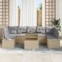 Conjunto de Sofás de Jardín de 8 Piezas con Cojines Beige Poliratán | Foro24.es | Tu tienda online para hogar, jardín y más Foro24.es
