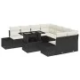 Conjunto de Sofá de Jardín de 9 Piezas con Cojines de Ratán Poliéster Negro von , Outdoor-Sofas - Ref: Foro24-3349153, Preis:...