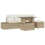Conjunto de Sofá de Jardín de 6 Piezas con Cojines Beiges de Ratán Multifuncional von , Outdoor-Sofas - Ref: Foro24-3349167, ...