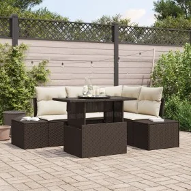 Conjunto de sofá de jardín de 5 piezas con