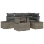 Conjunto de Sofá de Jardín de 5 Piezas con Cojines Gris Poliratán von , Outdoor-Sofas - Ref: Foro24-3349175, Preis: 398,19 €,...