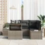 Conjunto de Sofá de Jardín de 5 Piezas con Cojines Gris Poliratán von , Outdoor-Sofas - Ref: Foro24-3349175, Preis: 398,19 €,...