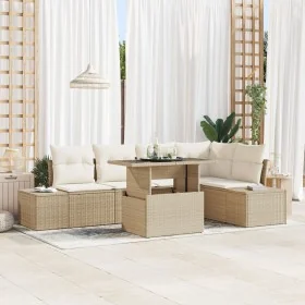 Conjunto de Sofás de Jardín de 6 Piezas con