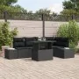 Set de Sofá de Jardín de 6 Piezas con Cojines Negros de Poliratán by , Outdoor sofas - Ref: Foro24-3349189, Price: 473,03 €, ...