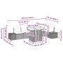Juego de Sofá de Jardín de 7 Piezas con Cojines Negros de Rattan by , Outdoor sofas - Ref: Foro24-3349193, Price: 502,89 €, D...