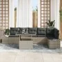 Juego de Sofás de Jardín de 7 Piezas con Cojines Gris Claro de Poliratán von , Outdoor-Sofas - Ref: Foro24-3349198, Preis: 56...