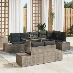 Set de Sofá de Jardín Set de 9 Gris Rattan Mesas de Jardín de , Sofás de exterior - Ref: Foro24-3349205, Precio: 680,18 €, De...