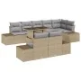 Conjunto de sofá de jardín Set de 9 Gris claro Ratán | Foro24.es | Tu tienda online para hogar, jardín y más Foro24.es