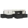 Conjunto de Sofá de Jardín Conjunto de 7 Beige, Negro by , Outdoor sofas - Ref: Foro24-3349213, Price: 496,26 €, Discount: %
