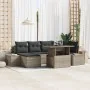 Juego de Sofá de Jardín Conjunto de 7 Gris Ratán, Cojines by , Outdoor sofas - Ref: Foro24-3349215, Price: 485,48 €, Discount...