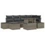 Juego de Sofá de Jardín Conjunto de 7 Gris Ratán, Cojines by , Outdoor sofas - Ref: Foro24-3349215, Price: 485,48 €, Discount...