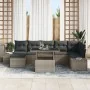 Conjunto de Sofá de Jardín 8 Piezas Gris Ratán, Poliéster von , Outdoor-Sofas - Ref: Foro24-3349225, Preis: 539,26 €, Rabatt:...