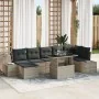 Conjunto de Sofá de Jardín 8 Piezas Gris Mimbre by , Outdoor sofas - Ref: Foro24-3349228, Price: 616,89 €, Discount: -5%%