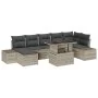 Conjunto de Sofá de Jardín 8 Piezas Gris Mimbre by , Outdoor sofas - Ref: Foro24-3349228, Price: 616,89 €, Discount: -5%%
