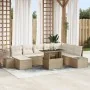 Juego de Sofá de Jardín Juego de 9 Beige Poliratán von , Outdoor-Sofas - Ref: Foro24-3349237, Preis: 666,26 €, Rabatt: -5%%