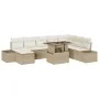 Juego de Sofá de Jardín Juego de 9 Beige Poliratán von , Outdoor-Sofas - Ref: Foro24-3349237, Preis: 666,26 €, Rabatt: -5%%