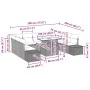 Conjunto de Sofá de Jardín Conjunto de 10 Gris Ratán, Poliéster von , Outdoor-Sofas - Ref: Foro24-3349245, Preis: 666,02 €, R...