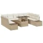 Juego de Sofá de Jardín Set de 10 Beige Ratan Sofá Seccional by , Outdoor sofas - Ref: Foro24-3349247, Price: 731,80 €, Disco...